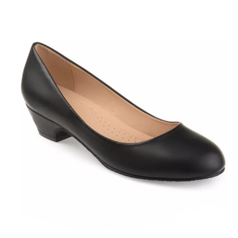 Journee Collection 7M Comfort Saar Low Heels Black